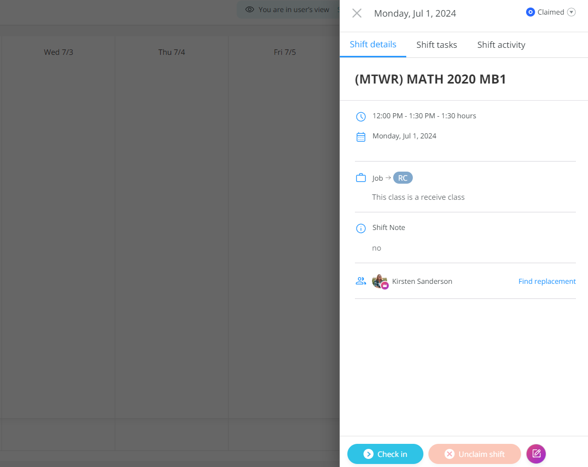 event to sign into on connecteam