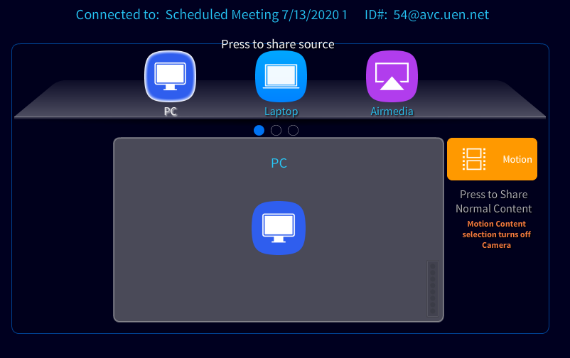 HH Screen Sharing Motion PC On