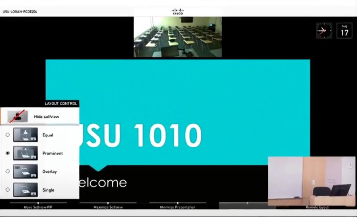 Old Crestron Soft key menu on Monitor