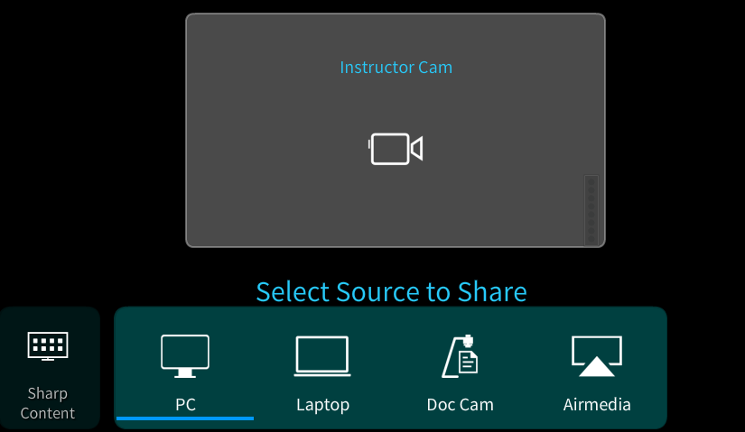 SCCE Source Sharing window